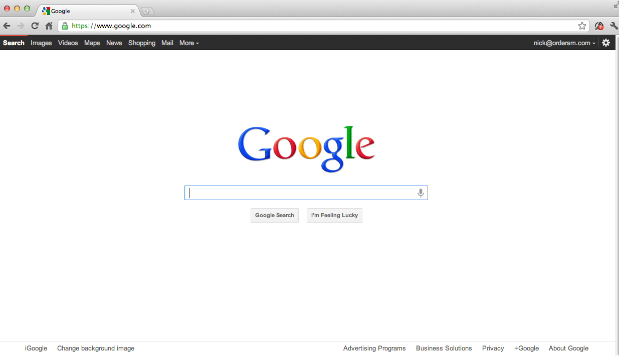 Here\u2019s Google\u2019s Homepage 1999 vs. 2012. Can You Tell The Difference? | So Entrepreneurial